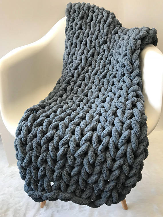 Veluro Weighted Knitted Wool Blanket